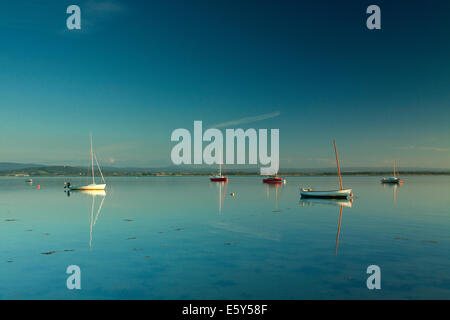 Findhorn Bay al crepuscolo, Moray Foto Stock