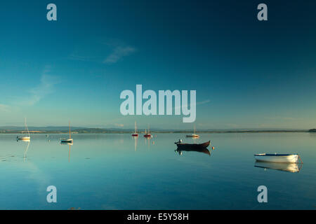 Findhorn Bay al crepuscolo, Moray Foto Stock