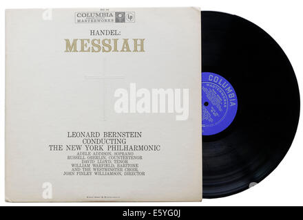 Handel il Messia album, Leonard Bernstein conducendo la New York Philharmonic Foto Stock