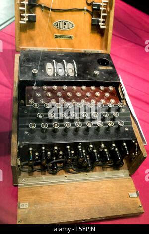 Il tedesco enigma cipher macchina da guerra mondiale I Foto Stock