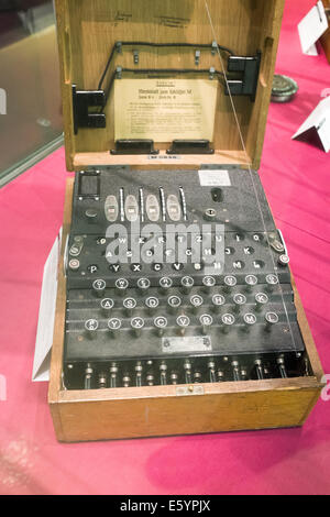 Il tedesco enigma cipher macchina da guerra mondiale I Foto Stock