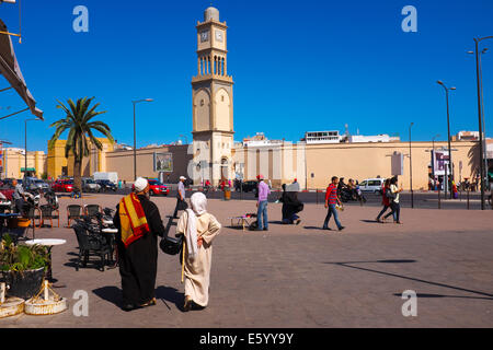 Il Marocco, Casablanca, United Nation (Nazione Unis) square Foto Stock