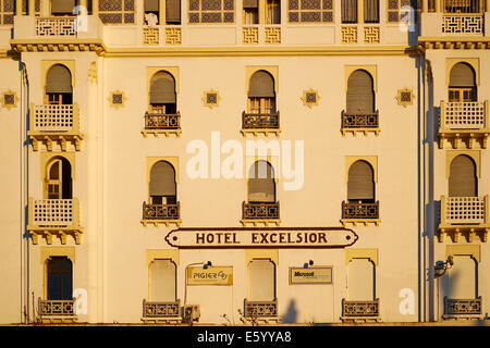 Il Marocco, Casablanca, United Nation (Nazione Unis) square, Excelsior hotel Foto Stock