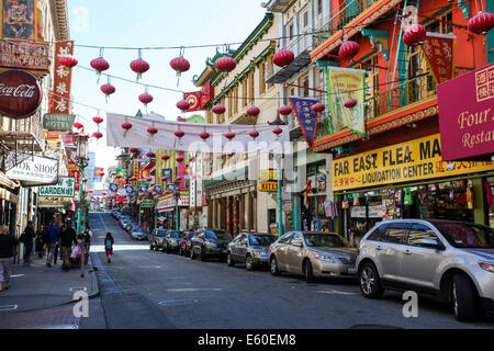 China Town, San Francisco, California, Stati Uniti d'America Foto Stock