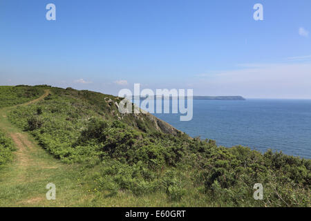 Nsi testa e il sud ovest via costiera in Cornovaglia Foto Stock