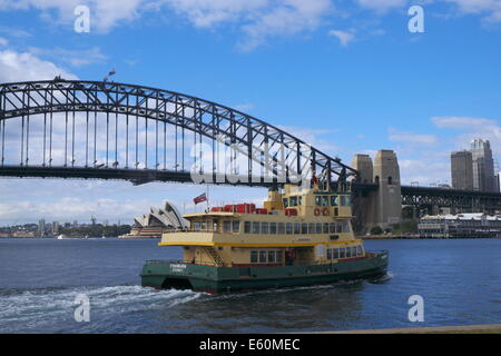 Icone di Sydney girato dal punto Mcmahons wharf,Sydney , Australia Foto Stock