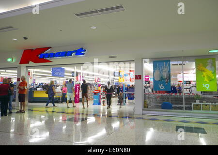 Kmart è una catena di sconto domestici negozi in Australia ed è di proprietà di wesfarmers , qui in un negozio in Sydney's warriewood Foto Stock