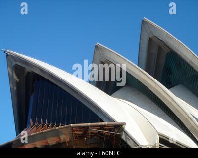 Le Vele della Sydney Opera House, in Darling Harbour di Sydney Foto Stock