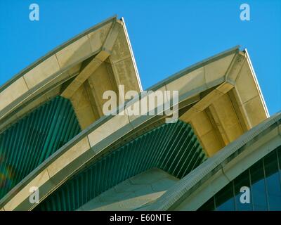 Le Vele della Sydney Opera House, in Darling Harbour di Sydney Foto Stock