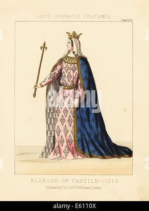 Bianca di Castiglia, 1210. Foto Stock