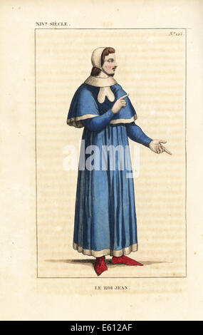 Jean le Bon, Giovanni II, re di Francia, 1319-1364. Foto Stock