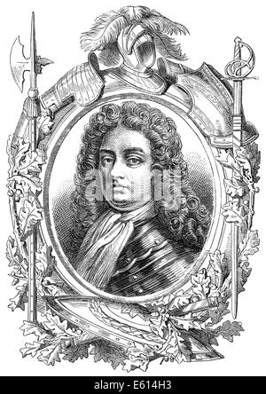 Godert de Ginkell, 1° Conte di Athlone o Barone Godard van Reede, 1630-1703, un olandese in generale il servizio di Inghilterra, Foto Stock