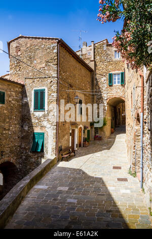 Campiglia Marittima è un comune della provincia di Livorno in Italia la Regione Toscana Foto Stock