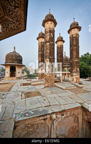 Fontana in costruzione Mandawa, regione di Shekhawati, Rajasthan, India Foto Stock