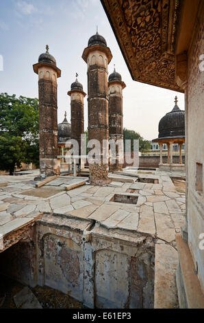 Fontana in costruzione Mandawa, regione di Shekhawati, Rajasthan, India Foto Stock