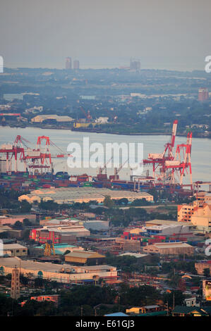 Cebu International Port Filippine Foto Stock