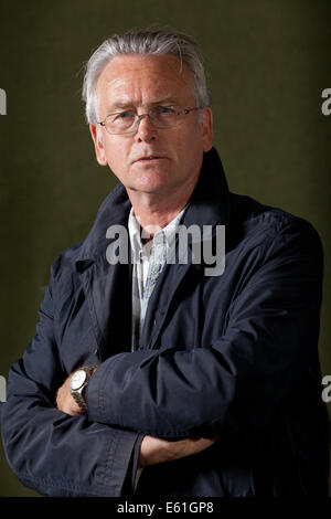 Edimburgo, Scozia, Regno Unito. 10 Ago, 2014. Gunnar Staalesen, il norvegese autore del crimine, all'Edinburgh International Book Festival 2014. Edimburgo, Scozia. 10 agosto 2014 Credit: GARY DOAK/Alamy Live News Foto Stock