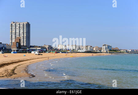 Margate Kent REGNO UNITO - Margate Beach e dal lungomare Foto Stock