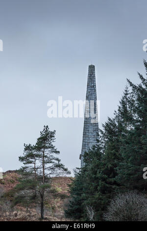 Murray è un monumento nel Galloway Forest Park in Scozia. Foto Stock