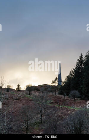 Murray è un monumento nel Galloway Forest Park in Scozia. Foto Stock