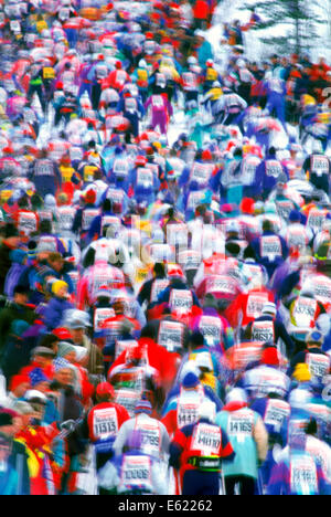 Vasaloppet è un 90-km classica cross-country corso di sci con circa 16.500 partecipanti che sciare da Sälen a Mora in Svezia Foto Stock