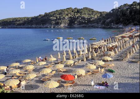 Isola d'Elba, Italia, la spiaggia di Fetovaia Foto Stock