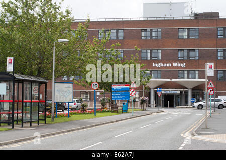 Ingresso al Ingham ala di South Tyneside District Hospital North East England Regno Unito Foto Stock