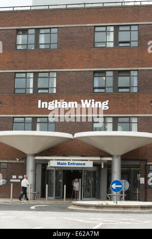 Ingresso al Ingham ala di South Tyneside District Hospital North East England Regno Unito Foto Stock