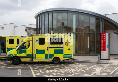 Ingresso al Pronto Soccorso di South Tyneside District Hospital North East England Regno Unito Foto Stock