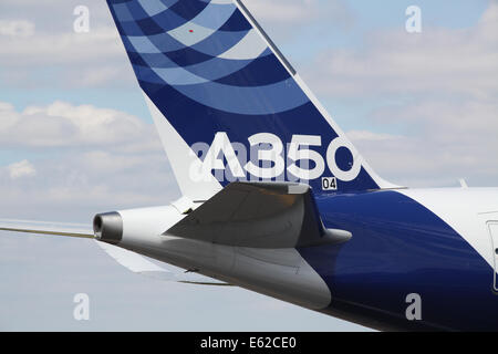 Airbus A350 a Farnborough Airshow 2014 Foto Stock