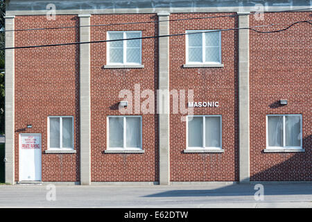 Il Masonic Lodge in Lindsay, Ontario Canada Foto Stock