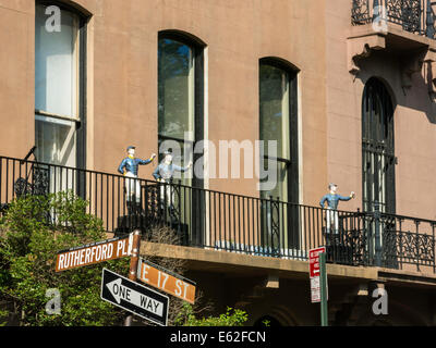 Stuyvesant Square nel quartiere Gramercy, NYC Foto Stock