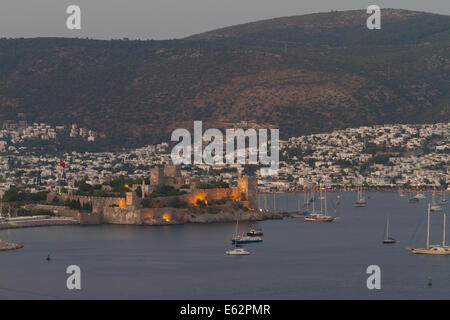 Bodrum città da Mugla, Turchia Foto Stock