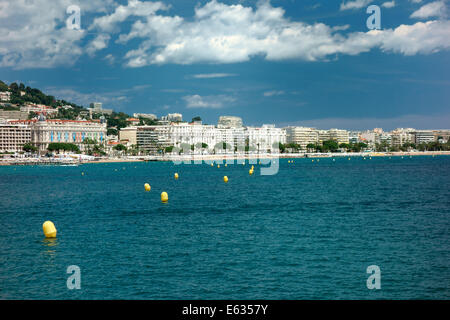 Lungomare di Cannes Foto Stock