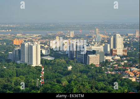 Vista generale di Cebu City Filippine Foto Stock