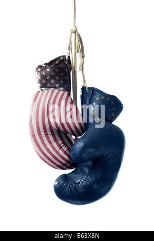 TTIP negoziati tra la UE e gli Stati Uniti d'America Foto Stock