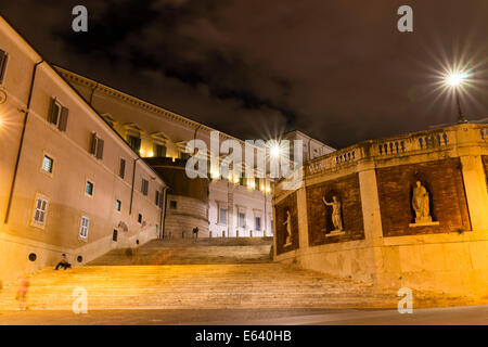 Il Palazzo del Quirinale e Palazzo del Quirinale, residenza del Presidente della Repubblica italiana, Piazza del Quirinale a Roma, lazio, Italy Foto Stock