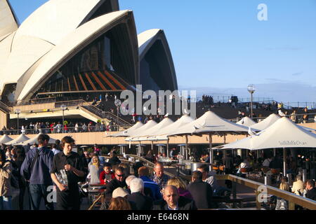 La Sydney Opera House e su un giorno di agosto,l'australia Foto Stock