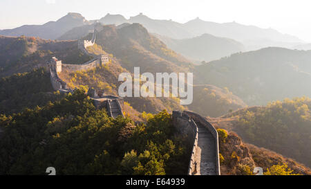 Grande Muraglia Jinshanling;;; Pechino CINA Foto Stock
