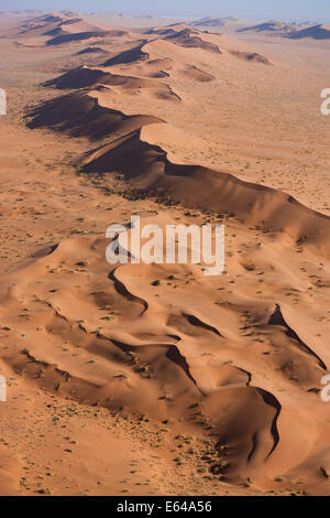 Vista aerea, Namib Desert, Namib Naukluft National Park, Namibia Foto Stock