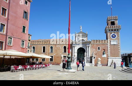 Piazza Arsenale di Venezia, Italia Foto Stock