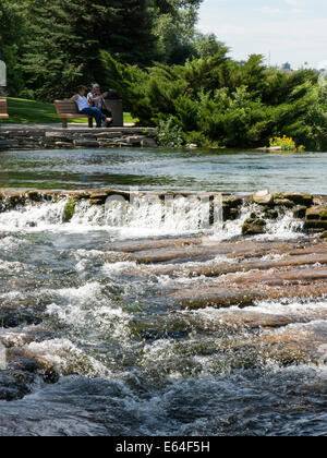 Giant Springs State Park, Great Falls, Montana, USA Foto Stock