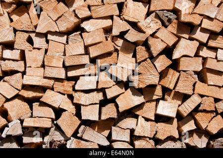 Estremità di trito di legno. Foto Stock