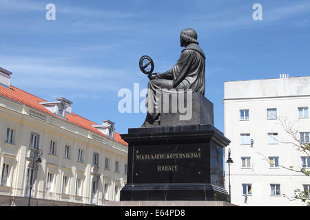 Nicolaus Copernicus Monumento a Varsavia Foto Stock