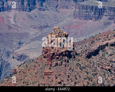 Vista dal tubo Creek Vista bordo sud del Parco Nazionale del Grand Canyon Arizona USA 2014 scenic fotografia di paesaggi Foto Stock