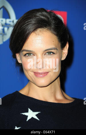 New York, NY. Il 13 agosto 2014. Katie Holmes che arrivano all'universo Marvel LIVE! NYC Premiere mondiale. Christopher Childers/EXImages Credito: EXImages/Alamy Live News Foto Stock