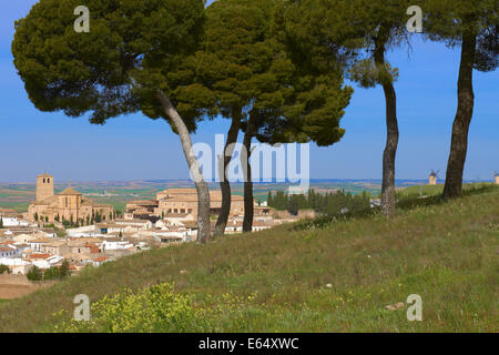 Belmonte, Provincia Cuenca, Castilla La Mancha, itinerario di Don Chisciotte, Spagna. Foto Stock