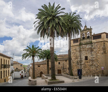 Città vecchia, patrimonio dell'umanità dell'UNESCO, Caceres, Estremadura, Spagna Foto Stock