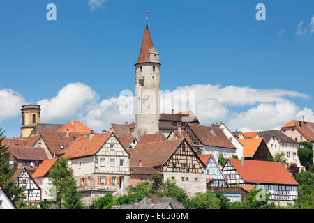 Kirchberg an der Jagst, Hohenlohe, Baden-Württemberg, Germania Foto Stock