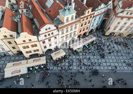 Piazza della Città Vecchia di Praga, Repubblica Ceca Foto Stock